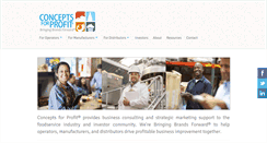 Desktop Screenshot of conceptsforprofit.com